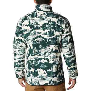 Veste d'hiver en polaire pour homme en gros, col montant, fermeture éclair intégrale, coupe-vent, manteaux chauds, logo personnalisé, service OEM décontracté en plein air - Product Image 2