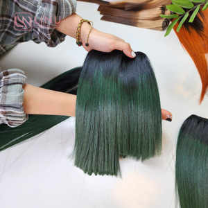 Extensiones de cabello vietnamita de donante único crudo hueso sedoso recto verde raíz oscura artículo de venta caliente - Product Image 5