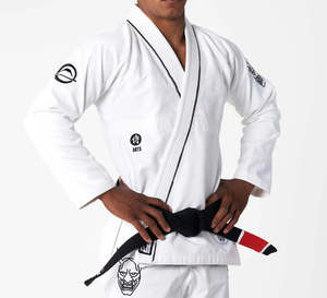 Kimono de Jiu-Jitsu BJJ 100% Coton Extensible, Coupe Ample, 480g, Personnalisable avec Logos sur le Devant – Meilleures Ventes - Product Image 4