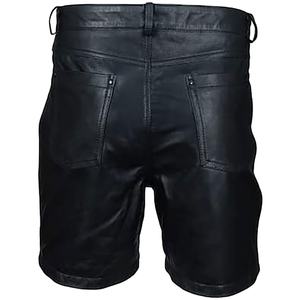 2024 Oktoberfest tradicional alemán Lederhosen Distress cuero bávaro pantalones cortos para hombres medio Casual bordado botón sólido - Product Image 3
