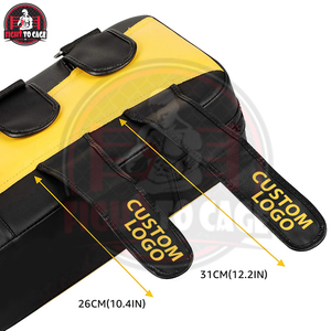 Black Golden Color PVC/Leather Boxing Kick <b>Shield</b>-Fully Customized Impact Resistant Wholesale Rate for Boxing/MMA Training - Product Image 5