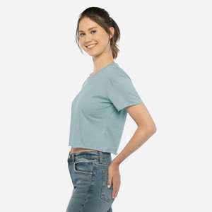 Bellaผ้าใบTเสื้อน้ําหนักเบาแปรงผู้หญิงฤดูร้อนCrop Topsสบายๆผู้หญิงTเสื้อหลวมออกกําลังกายTเสื้อแสง - Product Image 2