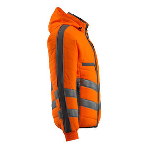 Chaqueta de alta visibilidad Reflectante Hi-Viz Ropa DE TRABAJO Seguridad para hombres Chaqueta de concha suave con cremallera con logotipo personalizado Tamaño y color - Product Image 5