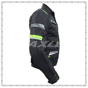 Veste de moto en Cordura personnalisée, design original, respirante, manches longues, équipement de protection textile pour adultes - Product Image 2