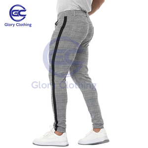 Nouveaux hommes décontracté Plaid pantalon automne maigre élastique mâle pantalon classique piste bas vêtements mode sport Joggers pantalon - Product Image 5