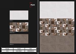 Carreaux muraux 300x600 entièrement plaqués or en céramique décorative de luxe pour hôtels et villas Carreaux en porcelaine brillante - Product Image 4