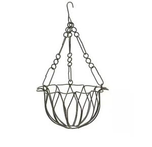 ตะกร้าโลหะชุบสังกะสีแขวนกลางแจ้งกระถางต้นไม้โบราณสำหรับสวนดีไซน์ใหม่ - Product Image 5