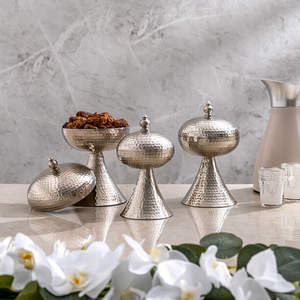 Top Seller Under Glazed Fine Quality Acero inoxidable Oro y plata Tuerca de chocolate y cuencos de dátiles - Product Image 5