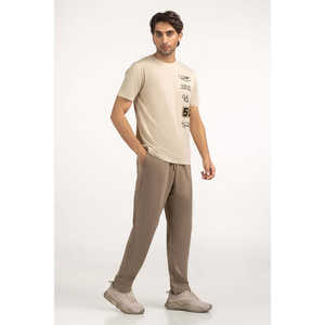 T-shirts en jersey coupe classique avec logo à motif uni, 260 g/m², respirants, anti-plis, coupe oversize, étiquette personnalisée MN-TS-SS25-016 - Product Image 4