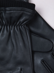 Gants de moto en cuir thermique pour homme, épais, en polaire, pour la saison hivernale, confortables, respirants, écologiques - Product Image 2