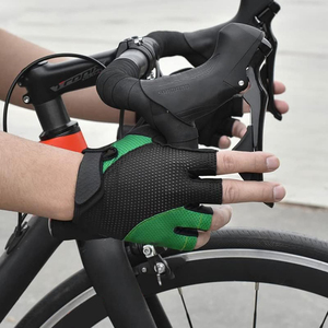 Guantes de Ciclismo de la Mejor Calidad, sin Dedos, para Bicicleta de Montaña, Transpirables, Absorbentes de Impactos, Diseño Personalizado, Dedos Cortos, Sintéticos - Product Image 5