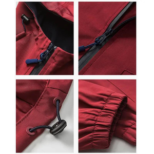 Chaquetas deportivas informales de talla grande 2025 para hombre con logotipo personalizado OEM, chaqueta cortavientos impermeable transpirable con soporte ligero en blanco - Product Image 4