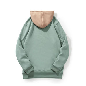 100% coton hommes à manches longues pull à capuche et sweat-shirts séchage rapide grande taille bloc de couleur respirant OEM personnalisé - Product Image 2