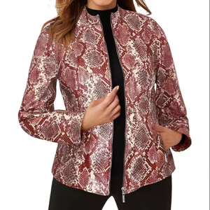 Nouvel arrivage de vestes de haute qualité respirantes en cuir véritable pour femmes personnalisées tricotées à bas prix en vrac quantité mode - Product Image 1