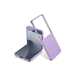 Coque de protection magnétique en silicone avec chargement sans fil M-Safe Silver, modèle A17, pour Samsung Galaxy Z Flip 7 - Product Image 2