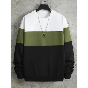 <span class=keywords><strong>Felpa</strong></span> da Uomo di Alta Qualità a Tre Colori con Collo Tondo, Design Personalizzato, <span class=keywords><strong>Felpa</strong></span> Multicolore con Collo a O per Uomo - Product Image 6
