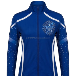 Vestes d'échauffement pour la danse, vêtements d'entraînement pour adultes, vêtements de danse de qualité supérieure, veste d'équipe de cheerleading, nylon/polyester, longue - Product Image 1