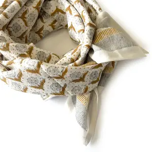 handmade Customization Square Scarves Wholesale Multi Colors bandana Printed Cotton paisley head scarf New Design