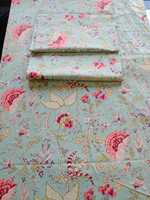 Draps de lit imprimés en coton pur 100% de qualité supérieure |   Ensemble de literie en tissu floral respirant et doux pour une décoration intérieure de luxe