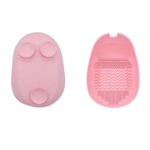 Makeup Brush Cleaner Bathtub-Shaped Silicone <b>Suction</b> Cup Wash Bowl with Powder Puff Cleaning <b>Pad</b> for Home Use - Product Image 4