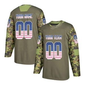 Camiseta uniforme de hockey sobre hielo de entrenamiento de sublimación de hockey bordado personalizado de talla grande de último diseño - Product Image 4