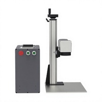 Máquina de Marcado Láser de Fibra Portátil de Alta Potencia Serie PF con Fuente Láser JPT de 100W para Marcar Acero Inoxidable, Aluminio y Herrajes