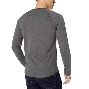 Camiseta de Moda con Logotipo Personalizado 2026, Camiseta Lisa con Estampado Negro, Sublimación, Informal, 100% Algodón, Camiseta de Manga Larga para Hombre, Camiseta Premium - Product Image 2