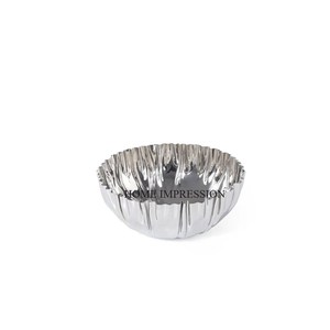 Bol de service jetable en aluminium artisanal décoratif luxueux et élégant pour les occasions festives, Ramadan, mariage, Diwali, écologique - Product Image 4