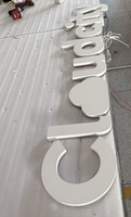 Lettres en relief rétroéclairées, enseigne lumineuse LED personnalisée, conception de logo LED, enseigne publicitaire pour devanture de magasin, signalétique extérieure pour entreprises