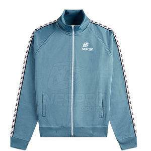 Veste de survêtement d'hiver pour homme, respirante, à séchage rapide, écologique, de haute qualité, col montant, logo frontal, design personnalisable - Product Image 1