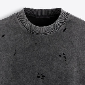 เสื้อสเวตเตอร์ผู้ชายวินเทจแบบไม่ใส่ได้ทั้งชายและหญิงเสื้อสเวตเชิ้ตผ้าฟลีซแอซิดสำหรับผู้ชาย - Product Image 5