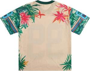 OEM Custom Y2K Jersey <b>Tshirt</b> Mens Oversized Fit Summer Graphic Top with Heat Transfer Print - Product Image 2