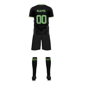Ensemble d'uniformes de football personnalisés pour hommes, vêtements de sport d'entraînement avec chemises et hauts, maillot pour jeunes 100% polyester - Product Image 4