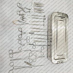 Juego de Instrumentos de Cirugía de Fístula Arteriovenosa de 30 Piezas de Acero Inoxidable, Juego de Instrumentos Quirúrgicos para Cirugía de Fístula Arteriovenosa con Certificación CE - Product Image 2