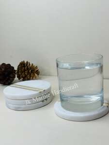 Sous-verre en laiton marbré de qualité en gros Meilleur prix Maison Cuisine Pierre Artisanat Technique peinte de qualité pour le thé et le café - Product Image 5