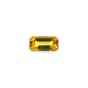 Pierre de saphir jaune facettée péridot naturel - Coupe ovale de 5,28 carats - Product Image 1