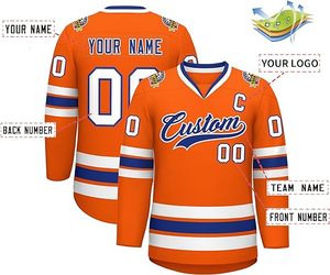 Venta caliente Hockey Jersey personalizado sublimado barato bordado en blanco Hockey sobre hielo Jersey - Product Image 1