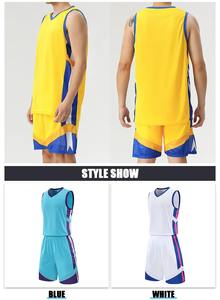 Dernière conception de maillots de basket-ball personnalisés réversibles sublimés, uniforme de maillot de basket-ball bon marché camouflage - Product Image 3