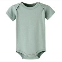 Body de Manga Corta con Botones a Presión para Bebés Recién Nacidos, Unisex, 100% Algodón Tejido, para Bebés y Niños Pequeños