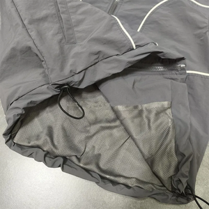 Conjunto Deportivo Personalizado para Hombre, Transpirable, con Capucha, Chaqueta Cortavientos de Invierno, Chaqueta Deportiva de Poliéster/Algodón, Media Cremallera para Correr - Product Image 3