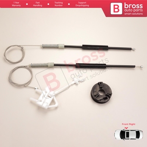 Kit de réparation de lève-vitre BWR263, porte avant droite pour Doblo MK1 MPV Van 119 223 2001-2010 51718403 - Product Image 2