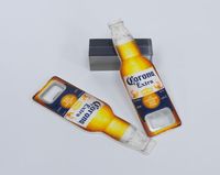 Figurine de bouteille de bière en plastique personnalisée ouvre-bouteille avec aimant