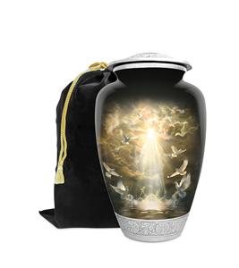 Ataúd Metálico para Cenizas Humanas, Grande, Hecho a Mano, Estilo Americano, Decorativo, para Funerales y Cremaciones, para Mujeres y Hombres, Tamaño Personalizado - Product Image 3