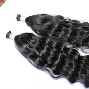 Extensiones de cabello humano a granel de onda profunda suelta ondulada virgen natural tipo indio sin trama de Vietnam - Product Image 4