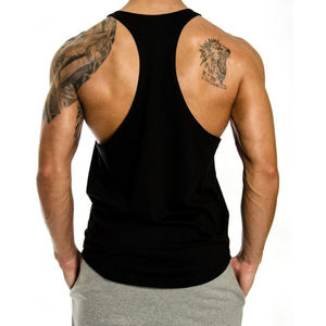 เสื้อกล้ามออกกำลังกายแขนกุดแห้งเร็วของผู้ชายเสื้อเทรนนิ่งสำหรับเล่นกีฬาวิ่งฟิตเนส - Product Image 3