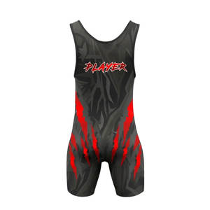 ชุดมวยปล้ำแบบยูนิเซ็กซ์ สำหรับยกน้ำหนัก ยืดหยุ่น ผลิตจากโพลีเอสเตอร์ 100%  ชุดมวยปล้ำ ขายส่ง บริการ OEM - Product Image 3