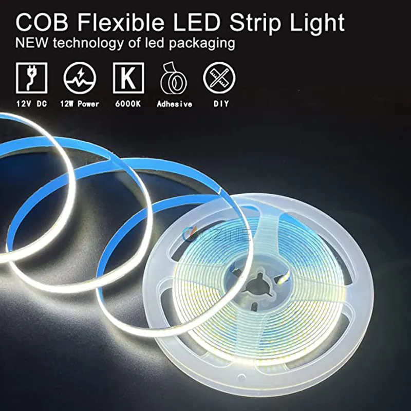 Ip65 impermeabile indirizzabile 2700k 3000k cob led strip light warm tape light 24v white led strip cob