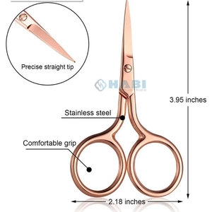 May Thêu Kéo Rose Vàng Màu Tráng Đức Thép Không Gỉ Ưa Thích Threading Mini Cắt Kéo Thêu Làm Việc Shears - Product Image 3