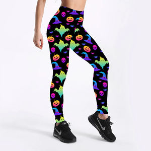 กางเกงเลกกิ้งออกกำลังกายเอวสูงสำหรับผู้หญิงเสื้อผ้าแฟชั่นพิมพ์ลายแมว - Product Image 2