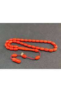 Tasbih Misbah classique en résine, motif lapin ange, 33 perles, écologique, peint à la main, outil de méditation spirituelle pour les musulmans, Aïd - Product Image 2